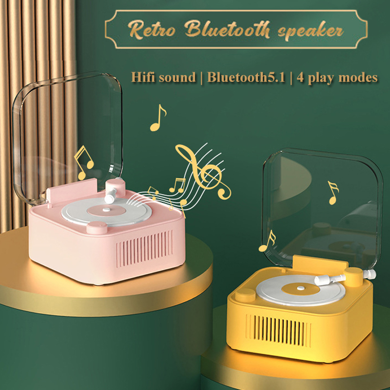 Home Cinema Bluetooth 5.1 - Retro Bluetooth Speaker Portable Vintage CD