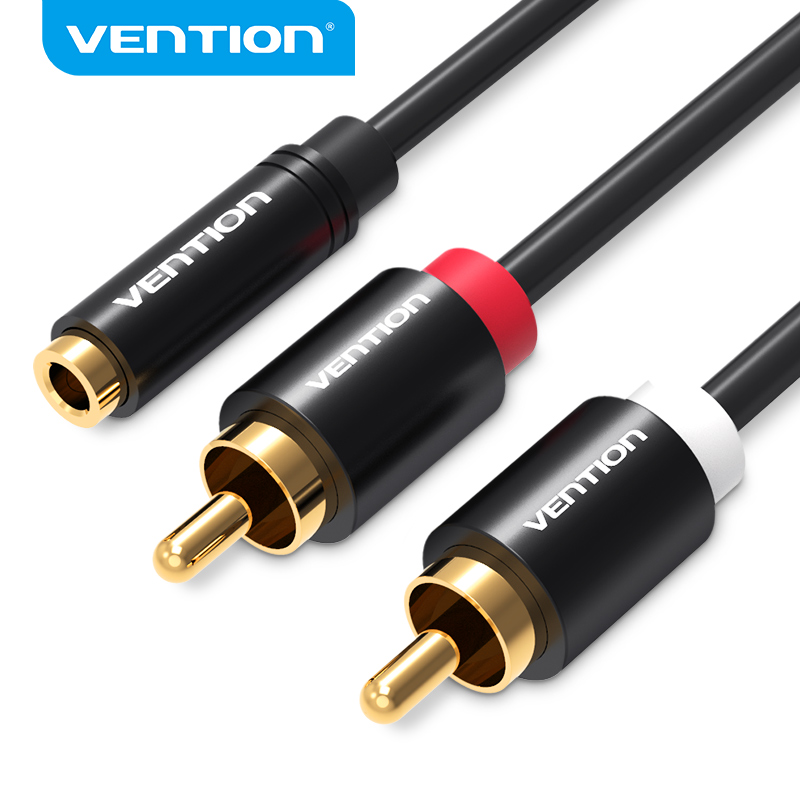 Home Cinema Dvd - Vention Jack 3.5mm Female to 2RCA