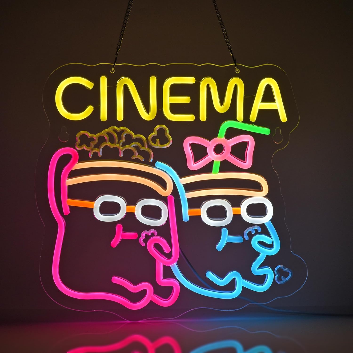 Home Cinema Wall Lights - Cinema Neon Sign USB Powered Dimmable