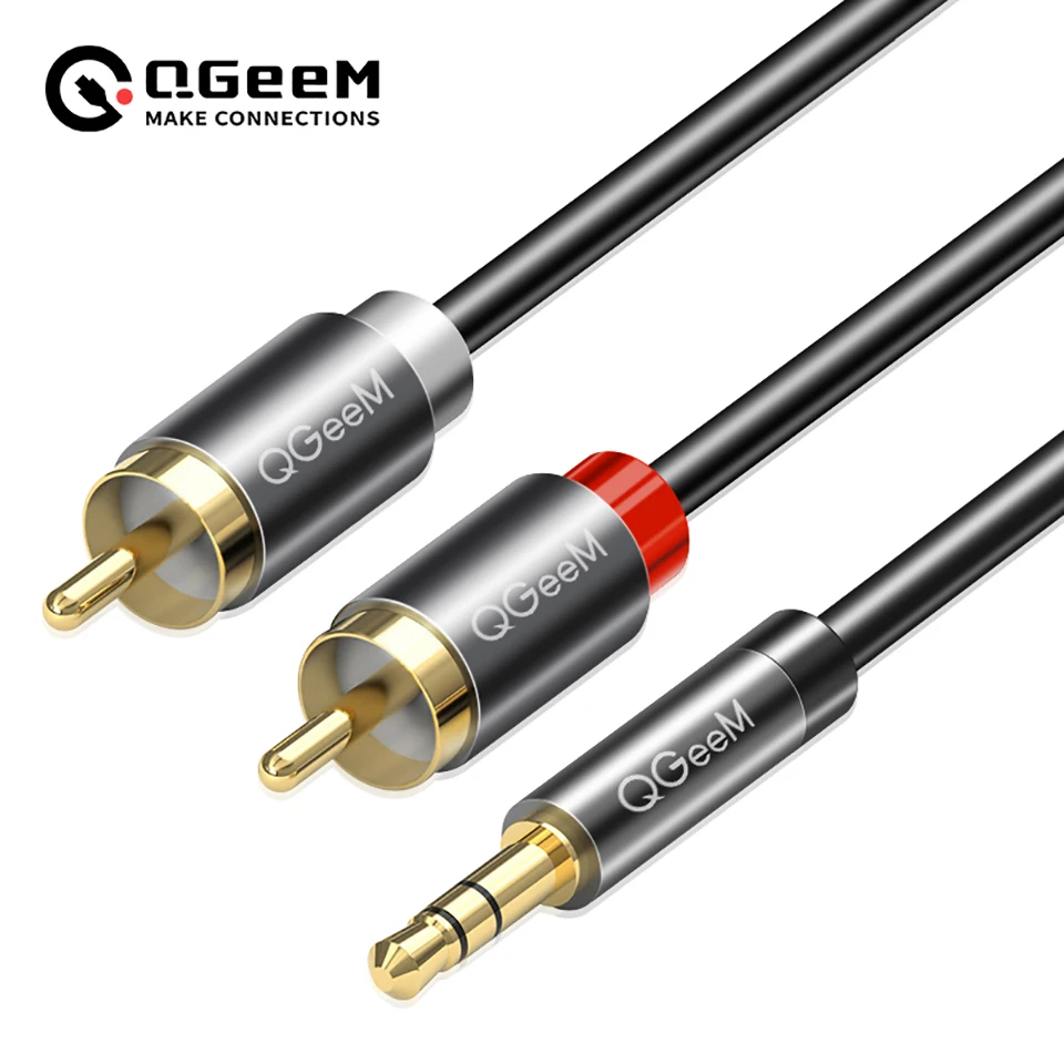 QGeeM RCA Cable 2RCA to 3.5 Au - Home Cinema Dvd review and price