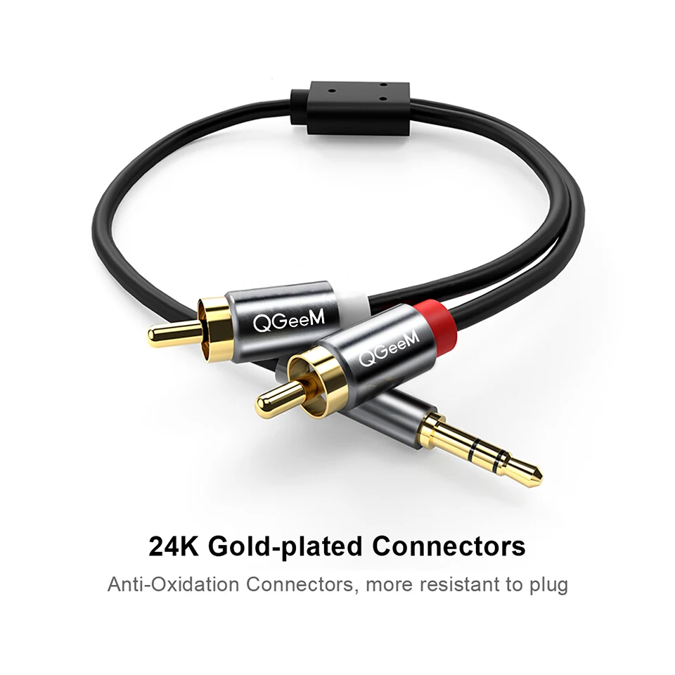 QGeeM RCA Cable 2RCA to 3.5 Au - Home Cinema Dvd review and price