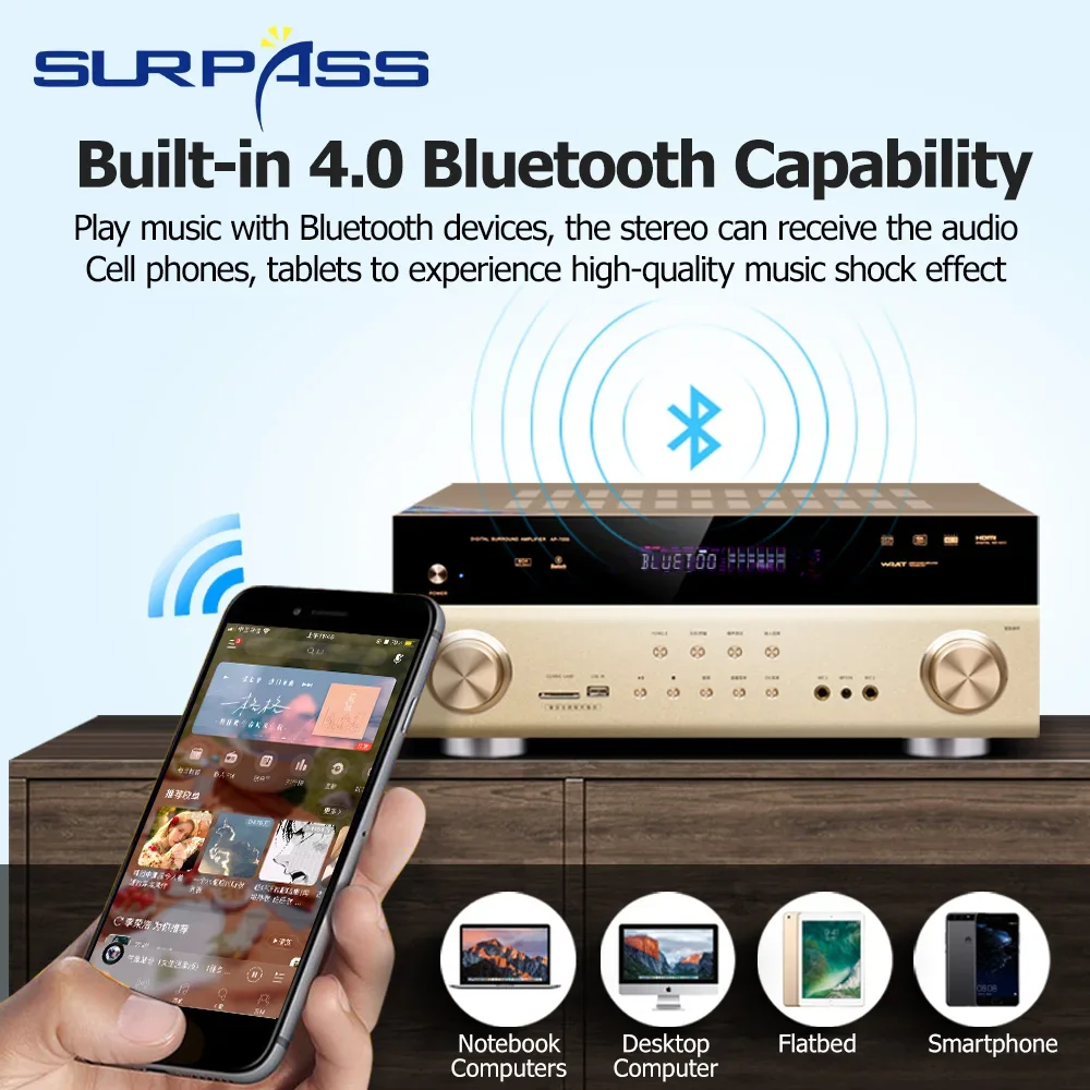 Home Theater Audio Amplifier 6 - Home Cinema Bluetooth 5.1 review and price