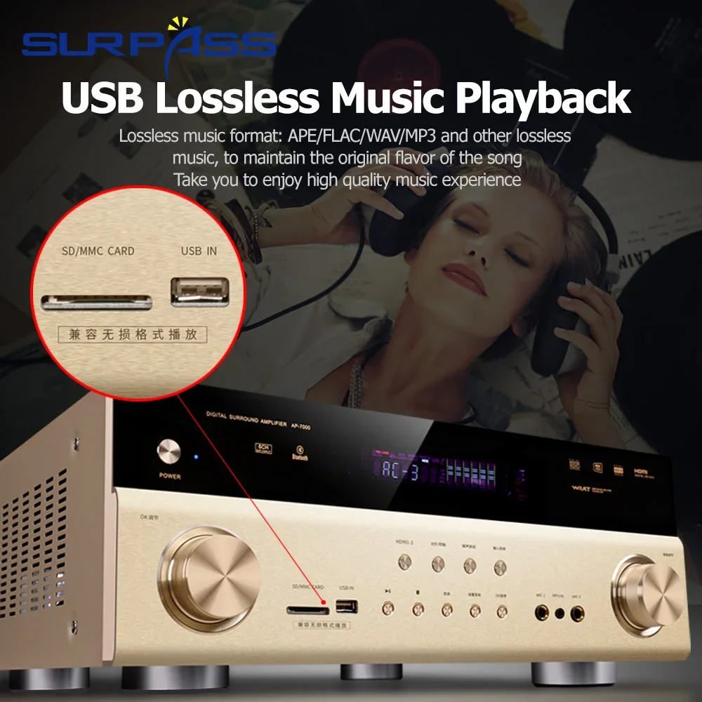 Home Theater Audio Amplifier 6 - Home Cinema Bluetooth 5.1 review and price