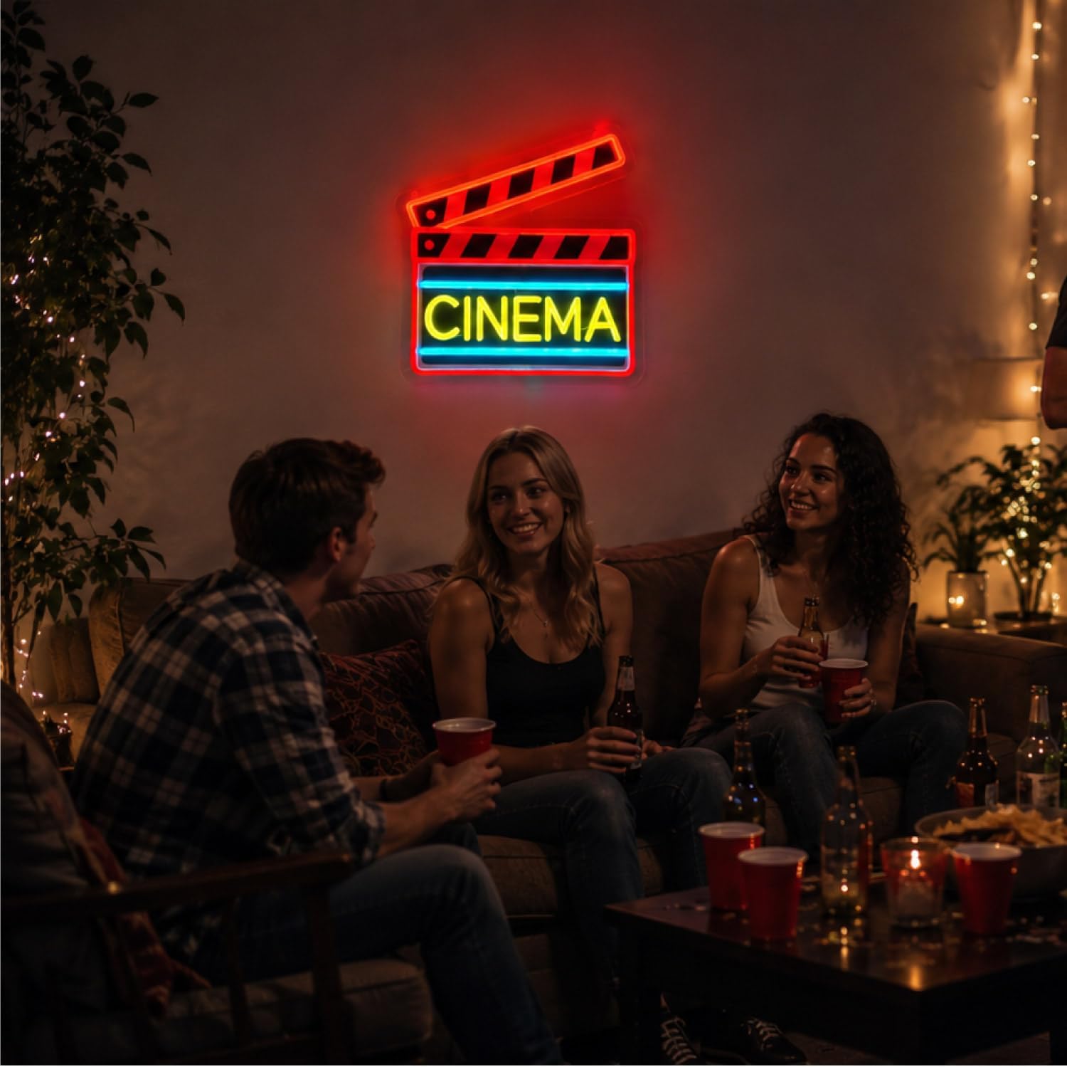 Cinema Clapperboard LED Neon S - Home Cinema Wall Lights review and price