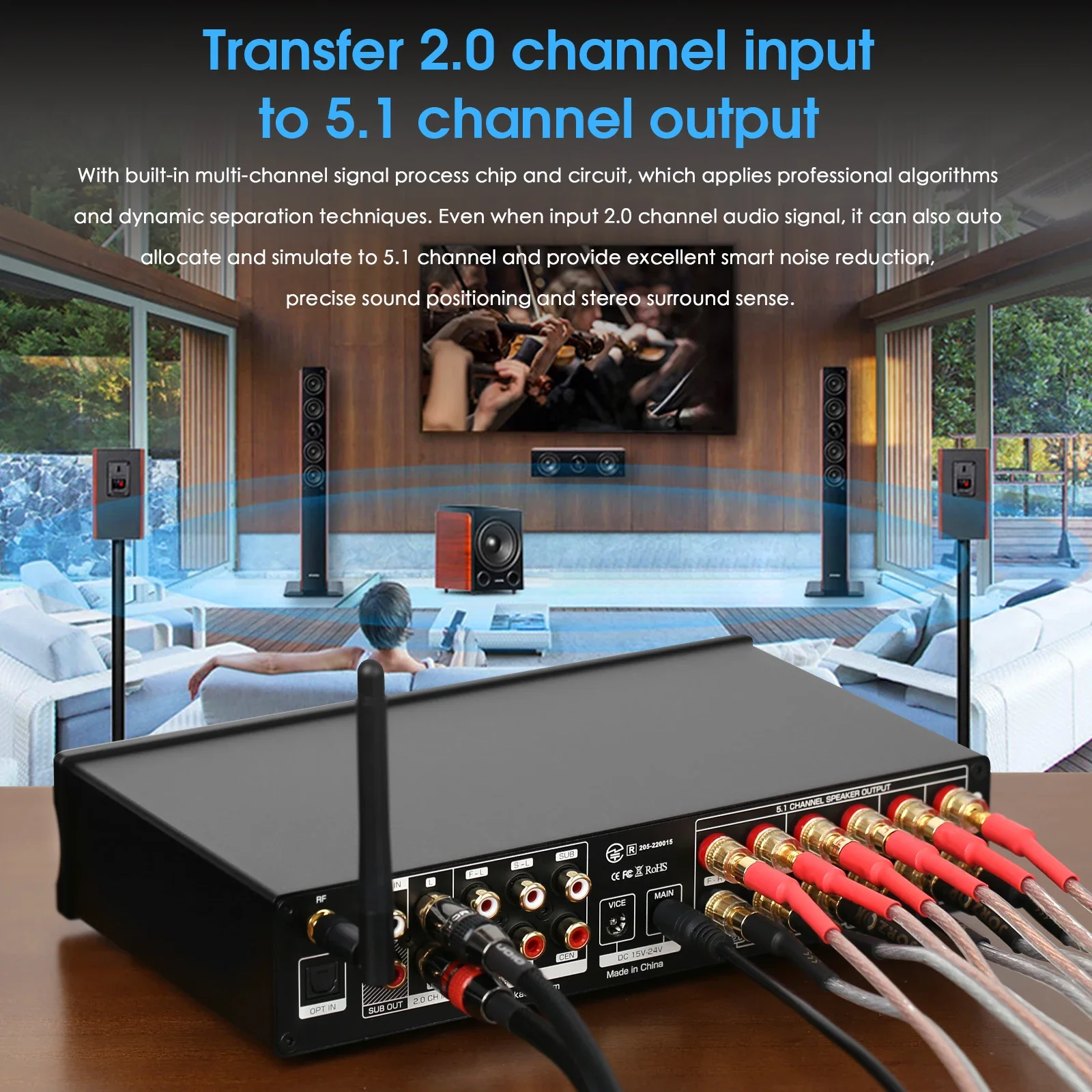 Douk Audio 5.1 Channel Digital - Home Cinema Bluetooth 5.1 review and price