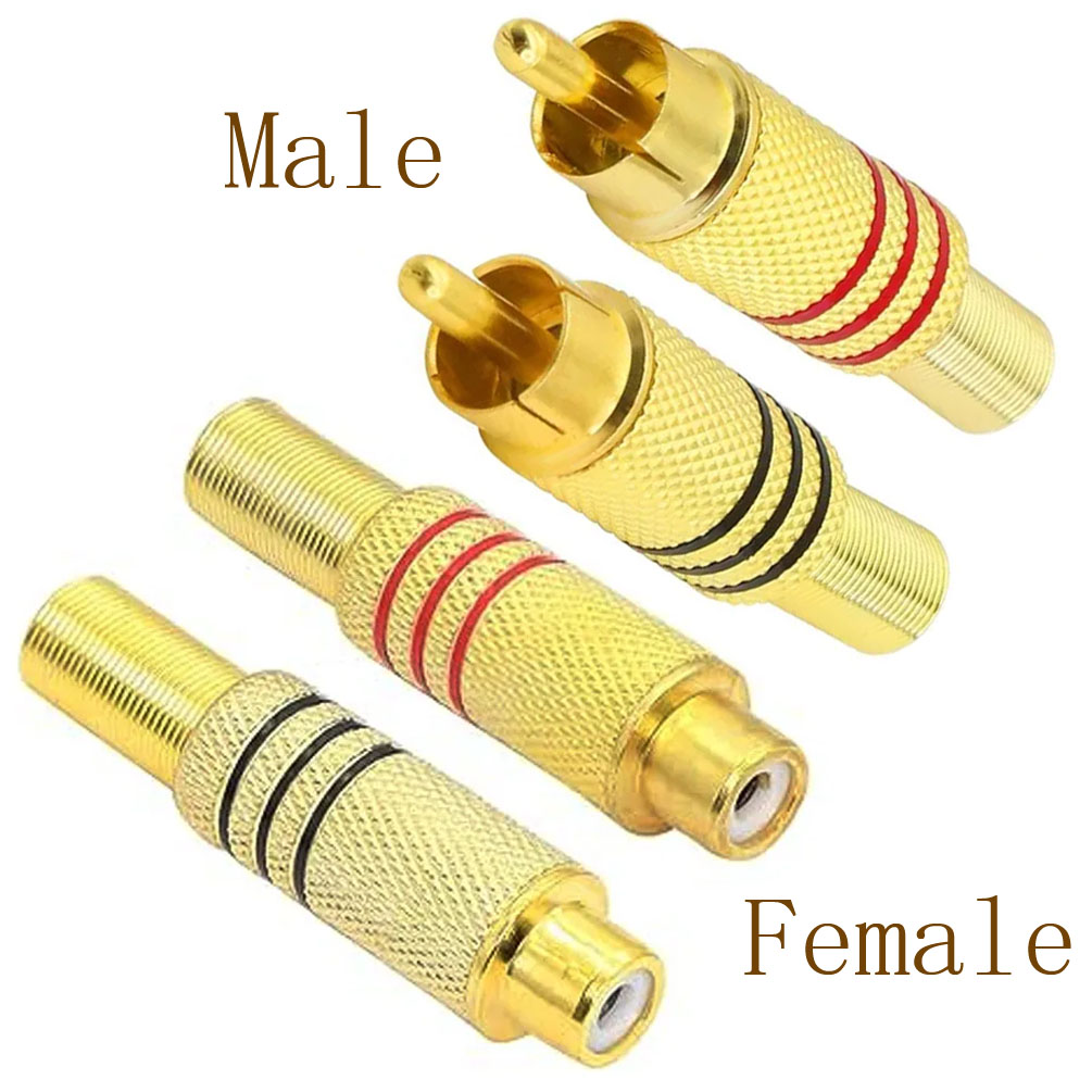4PCS RCA Plug Gold Plated Sold - Home Cinema Choice review and price